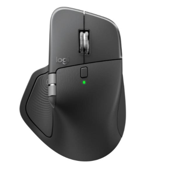 Logitech MX Master 4 for Business - Graphite, Mano destra, Laser, RF senza fili + Bluetooth, 8000 DPI, Grafite