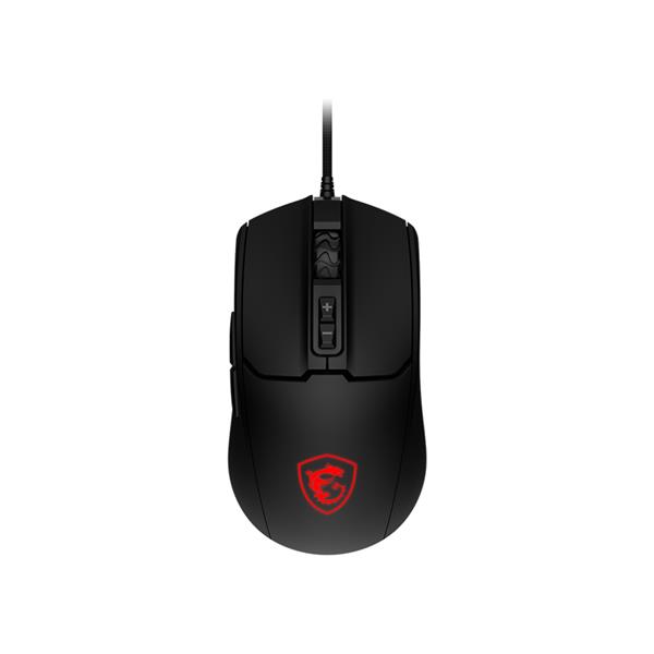 MSI FORGE GM100, Ambidestro, Ottico, USB tipo A, 6400 DPI, Nero