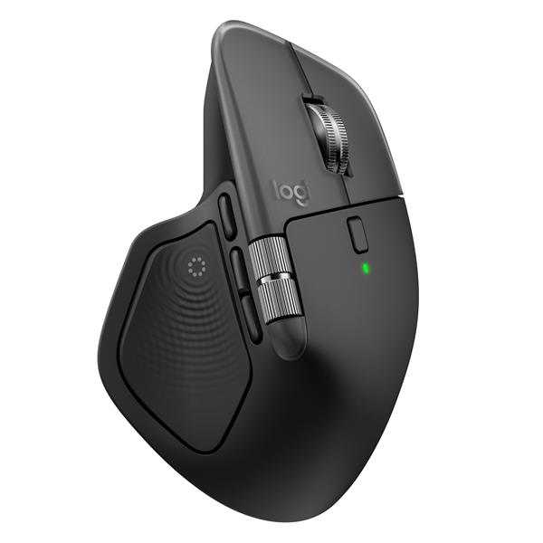 Logitech MX Master 4 for Mac, Mano destra, Laser, Bluetooth, 8000 DPI, Argento