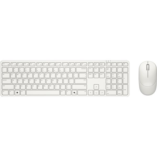 DELL Pro 5 KM526, Wireless, RF Wireless, Plunger key switch, QWERTY, Bianco, Mouse incluso
