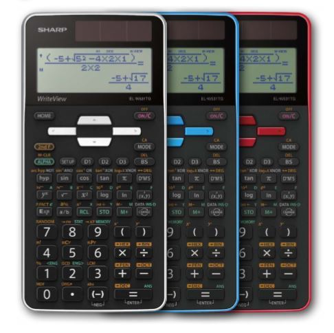 Sharp EL-W531TG, Calcolatrice scientifica, 16 cifre, Batteria/Solare, Nero, Bianco