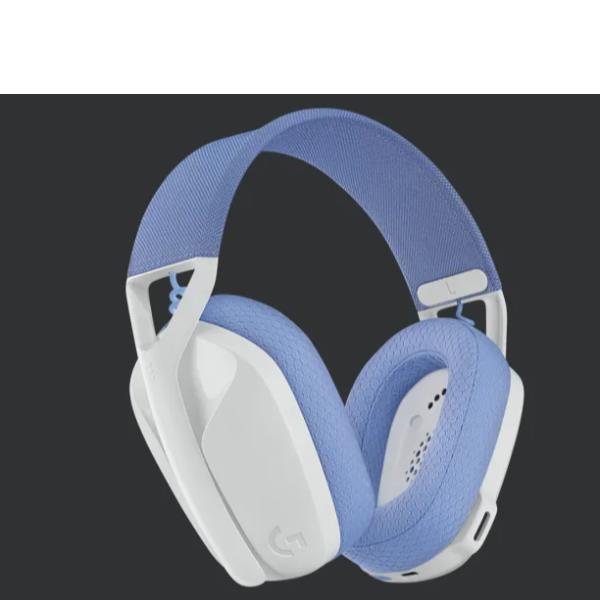 Logitech Lightspeed G435 - Cuffie con microfono - dimensione completa - Bluetooth / Frequenza radio a 2,4 GHz - senza fili - bianco - Certificato Discord