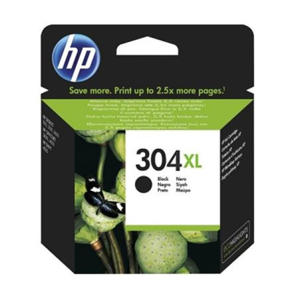 HP 304XL - Alta resa - nero - originale - cartuccia d'inchiostro - per AMP 130; Deskjet 26XX, 37XX; ENVY 50XX