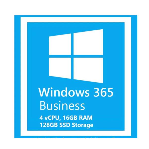 Windows 365 Business 4 vCPU  16 GB  128 GB - Impegno annuale  pagamento annuale