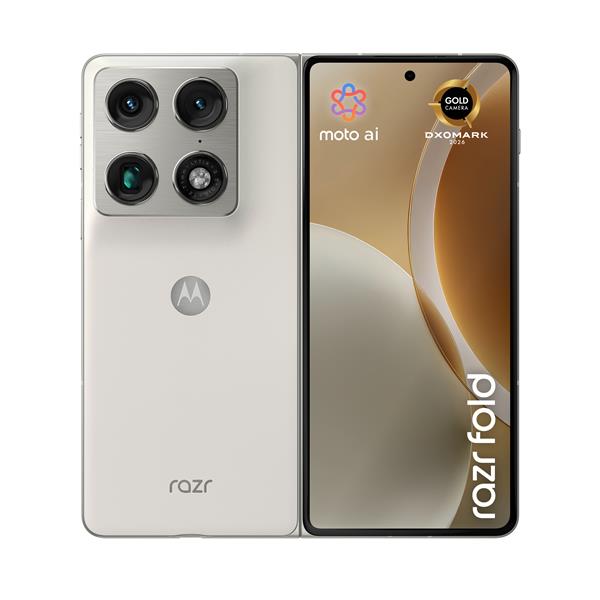 Motorola razr fold, 20,6 cm (8.09ʺ), 16 GB, 512 GB, 50 MP, Android 16.0, Bianco