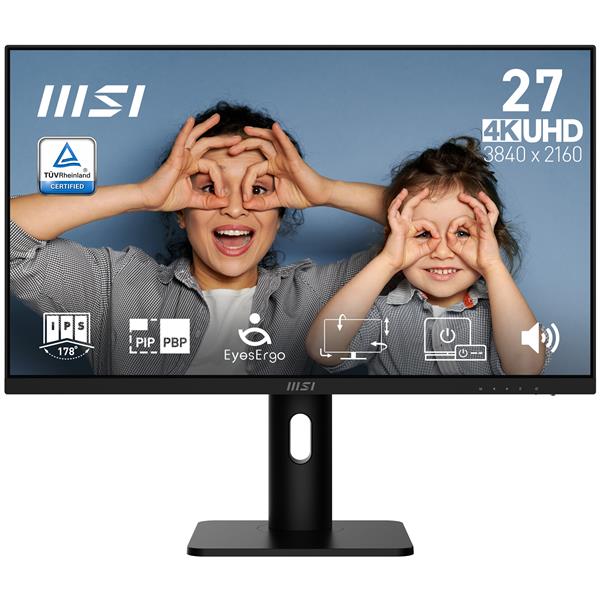 MSI PRO MP273UP E6, 68,6 cm (27ʺ), 3840 x 2160 Pixel, 4K Ultra HD, 4 ms, Nero