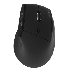 Acer Smart Fit Vertical Mouse - Retail pack, Mano destra, RF senza fili + Bluetooth, 8000 DPI, Nero