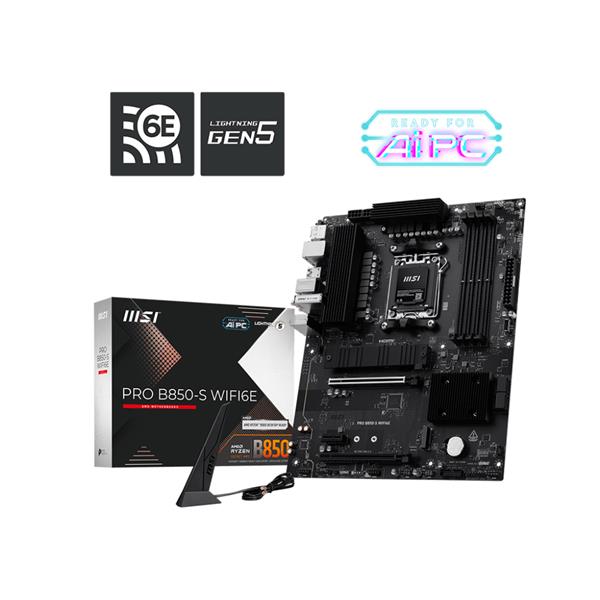 Scheda madre MSI PRO B850-S WIFI6E ATX AM5 DDR5 con Wi-Fi 6E