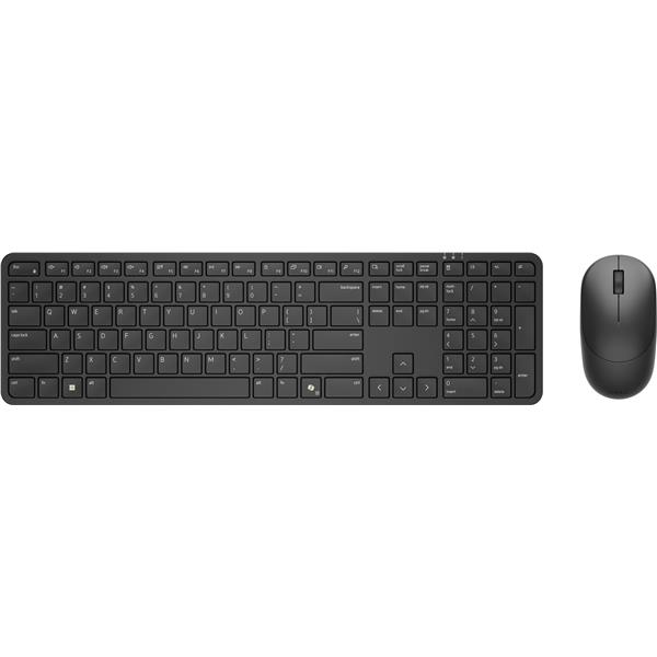 DELL Pro 5 KM526, Wireless, RF Wireless, Plunger key switch, QWERTY, Nero, Mouse incluso