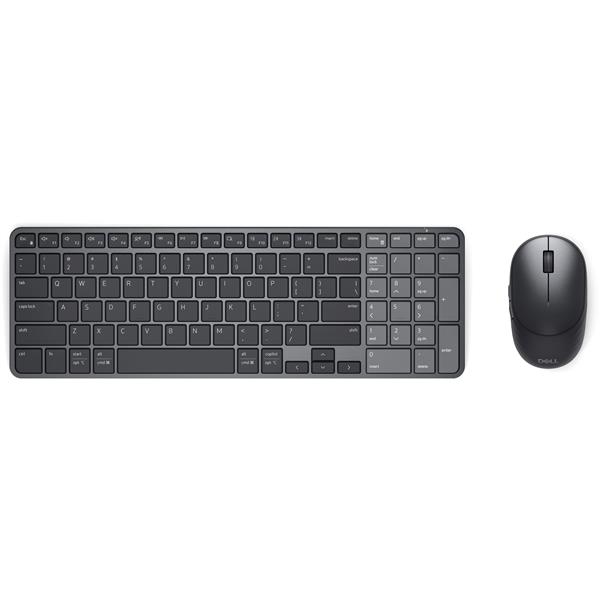 DELL Pro 7 KM746, Wireless, RF senza fili + Bluetooth, Tasto con meccanismo a forbici, QWERTY, Grafite, Mouse incluso