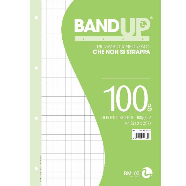 Ricambi BandUP forati rinforzati - A4 - 10mm - 100gr - BM - conf. 40 pezzi