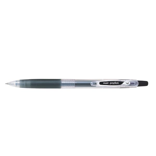Roller gel a scatto Pop'lol - punta 0,7mm - nero - Pilot