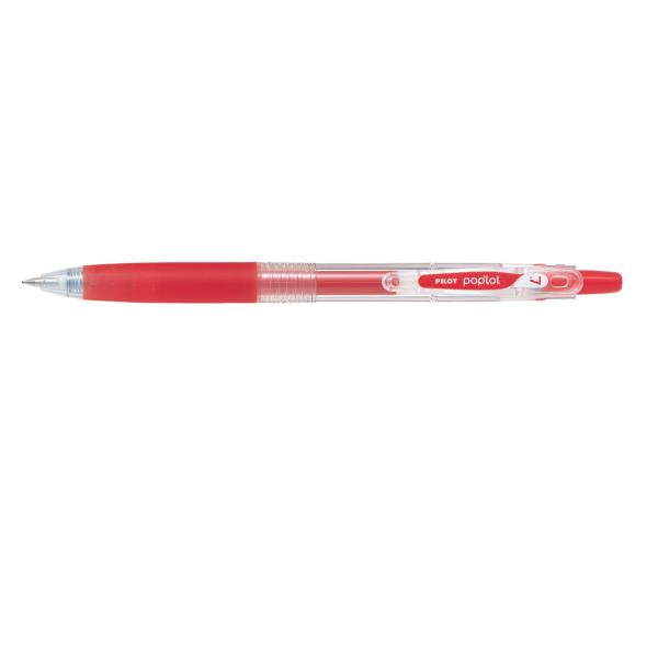 Roller gel a scatto Pop'lol - punta 0,7mm - rosso - Pilot