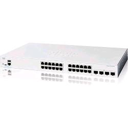Cisco Catalyst 1200-24T-4X - Switch - L3 - intelligente - 24 x 10/100/1000 + 4 x 10Gb Ethernet SFP+ - montabile su rack