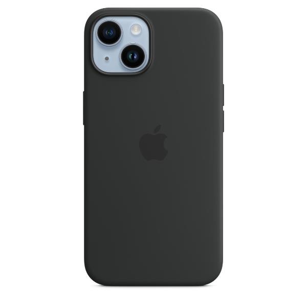 Apple - Cover per cellulare - compatibile MagSafe - silicone - mezzanotte - per iPhone 14