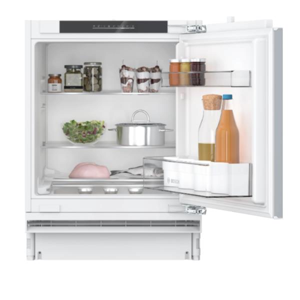 Bosch Serie 4 KUR21VFE0 Frigorifero Sottopiano da incasso 82 x 59,8 cm Classe E, 134 L, SN-T, 35 dB, E, Bianco