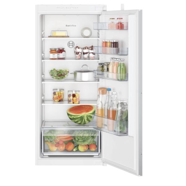 Bosch Serie 2 KIR41NSE0 Frigorifero Monoporta da incasso 122,1 x 54,1 cm Classe E, 204 L, SN-ST, 35 dB, E, Bianco