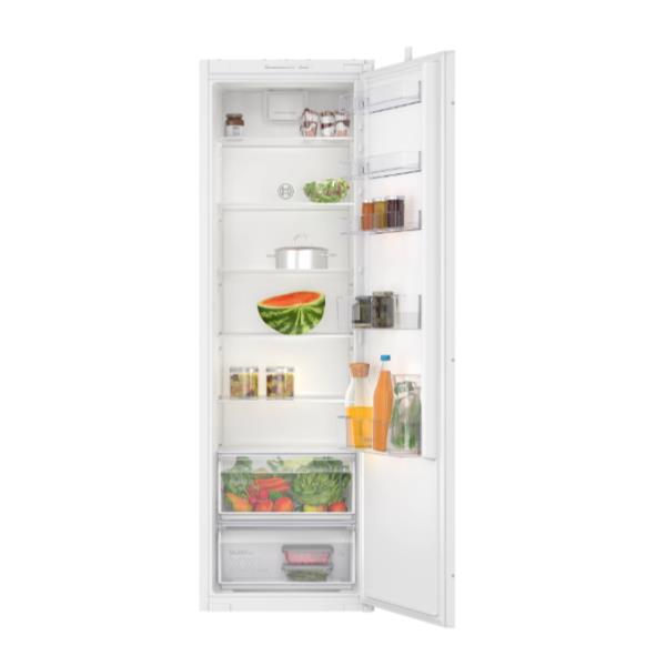 Bosch Serie 2 KIR81NSE0 Frigorifero Monoporta da incasso 177,2 x 54,1 cm Classe E, 310 L, SN-ST, 35 dB, E, Bianco