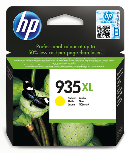 HP 935XL - 9.5 ml - Alta resa - giallo - originale - cartuccia d'inchiostro - per Officejet 6812, 6815, 6820; Officejet Pro 6230, 6230 ePrinter, 6830, 6835