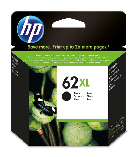 HP 62XL - Alta resa - nero - originale - cartuccia d'inchiostro - per ENVY 55XX, 56XX, 76XX; Officejet 200, 250, 252, 57XX, 8040