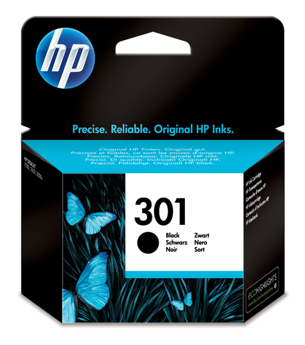 HP 301 - 3 ml - nero - originale - cartuccia d'inchiostro - per Deskjet 1000, 1010, 1050 J410, 1050A J410, 1051A J410, 1055 J410, 1056 J410, (1510), 1512