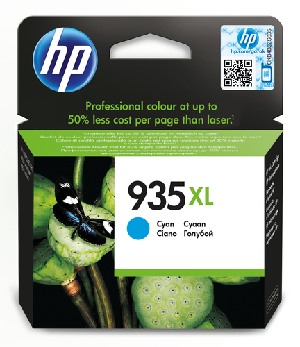 HP 935XL - Alta resa - ciano - originale - cartuccia d'inchiostro - per Officejet 6812, 6815, 6820; Officejet Pro 6230, 6230 ePrinter, 6830