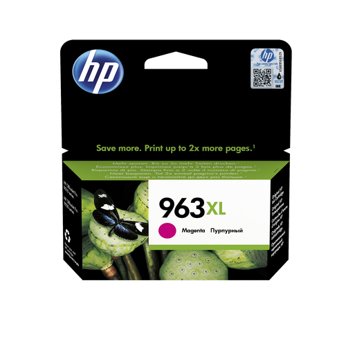 HP 963XL - 23.25 ml - Alta resa - magenta - originale - cartuccia d'inchiostro - per Officejet Pro 9010, 9012, 9014, 9015, 9016, 9019, 9020, 9022, 9025