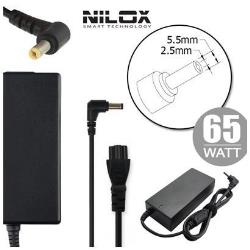 Nilox NLX65W-AR02, Computer portatile, Interno, 65 W, 19 V, AC-DC, 3,42 A