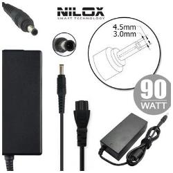 Nilox NLX90W-HP37D, Computer portatile, Auto/interno, 90 W, 19.5 V, AC-DC, 4,62 A