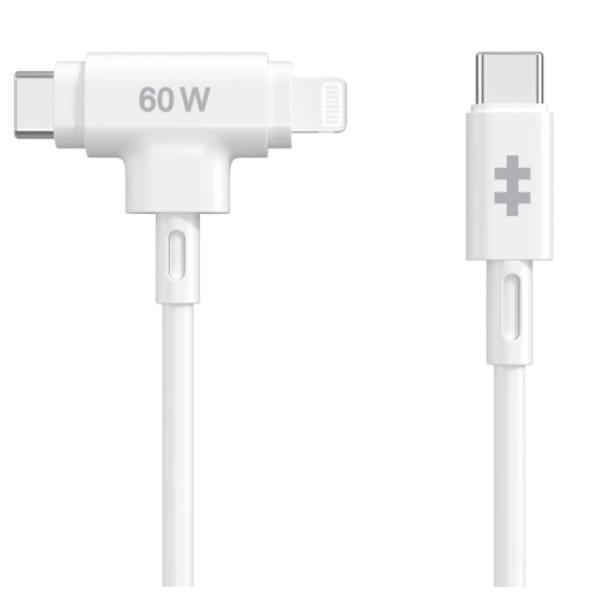 HYPER HyperJuice, 1,5 m, USB C, USB C/Lightning, USB 2.0, Bianco