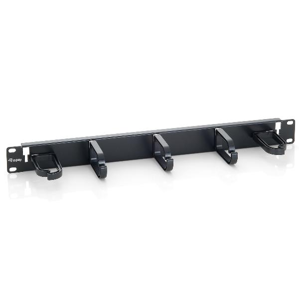 Equip 327311, Pannello di gestione del cavo, Plastica, Acciaio, Nero, 370 g