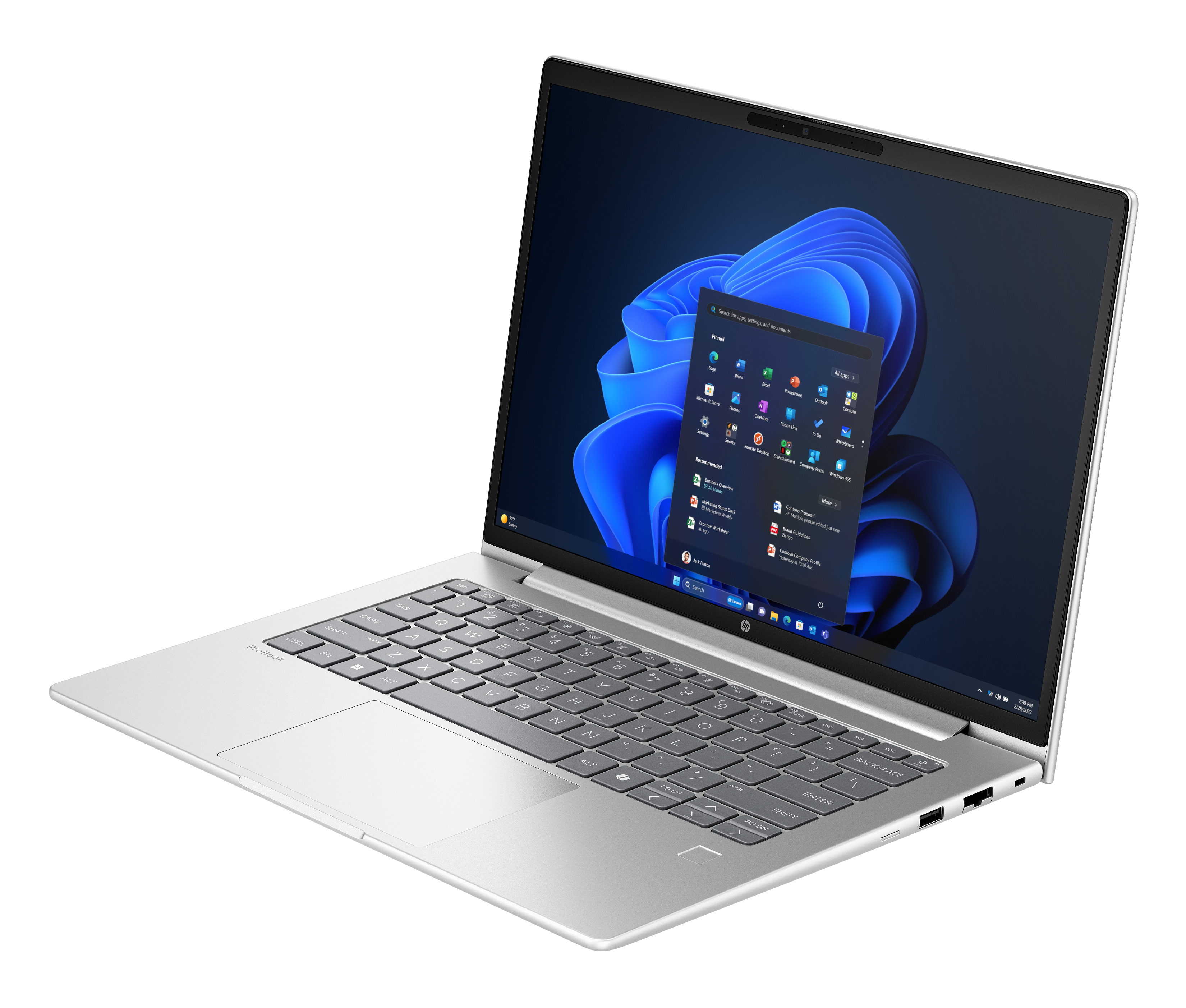 HP ProBook 4 G1i 14 inch Notebook AI PC, Intel Core Ultra 5, 35,6 cm (14ʺ), 1920 x 1200 Pixel, 24 GB, 512 GB, Windows 11 Pro