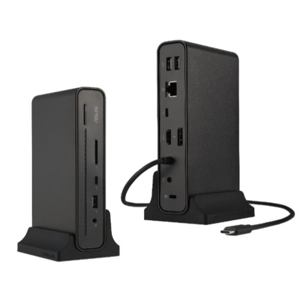 ASUS Triple Display USB-C Dock Duo DC301, Cablato, 90 W, 1000 Mbit/s, Nero, SD, 10 Gbit/s