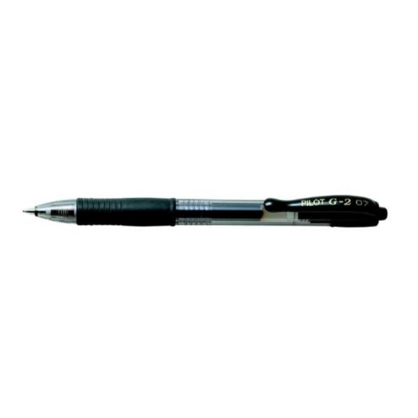 Pilot G-2 - Penna a sfera - nero - inchiostro gel - 0.7 mm - medio - retrattile