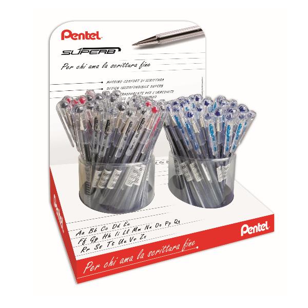 Set 96 penne a sfera Superb Pentel assortite 0,7 mm