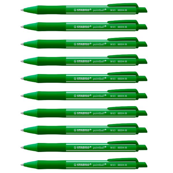 Penna a sfera STABILO pointball colorful verde menta 0,5 mm