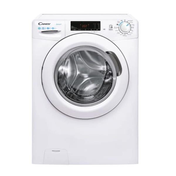 Candy Smart , Lavatrice Carica Frontale 8 KG, Classe B, 1200 giri, Bianco, Vapore, Wi-Fi, CSS 128TW4-11, Caricamento frontale, 8 kg, B, 77 dB, 1200 Giri/min, B