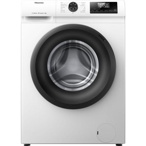 Hisense WF1Q8041BW, Caricamento frontale, 8 kg, B, 74 dB, 1400 Giri/min, A