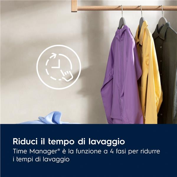 Electrolux Lavatrice Slim 6 Kg Classe A 1200 Giri EW6S526A, Caricamento frontale, 6 kg, B, 74 dB, 1200 Giri/min, A