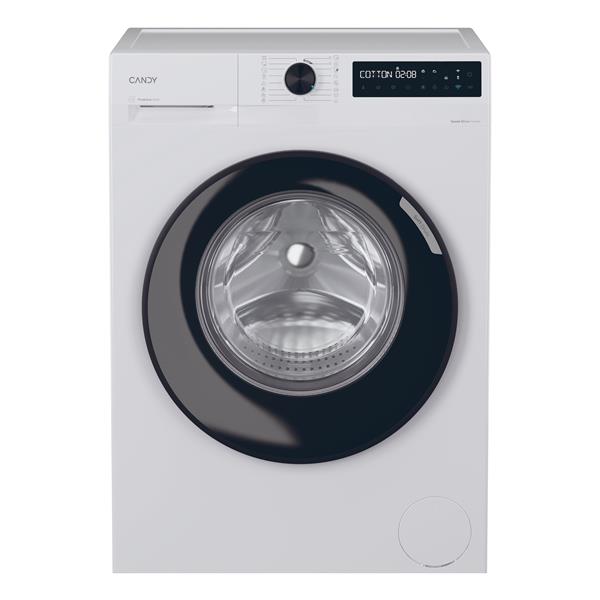 Candy ProWash 500, Lavatrice Carica Frontale 9 KG, 20% più efficente della classe A, 1400 giri, Bianco, Inverter, Vapore, Wi-Fi, Smart Wash, BR 49B8-S, Caricamento frontale, 9 kg, B, 72 dB, 1400 Giri/min, A