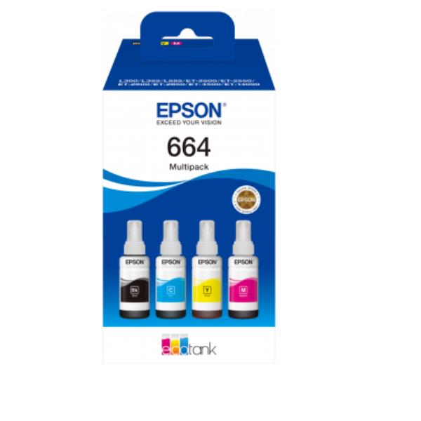 Epson - Ecotank Multipack 664 - BK/C/M/Y - C13T664640