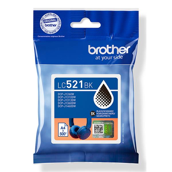 Brother - Cartuccia - Nero - LC521BK - 500 pag