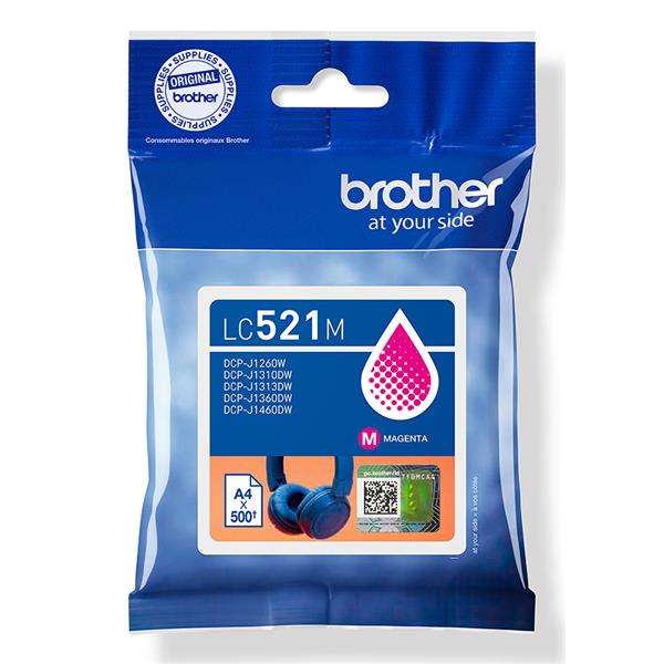 Brother - Cartuccia - Magenta - LC521M - 500 pag