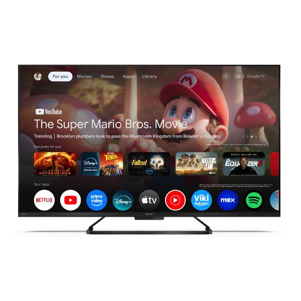 Sharp 43HR7265E, 109,2 cm (43ʺ), 3840 x 2160 Pixel, 4K Ultra HD, QLED, Wi-Fi, Nero