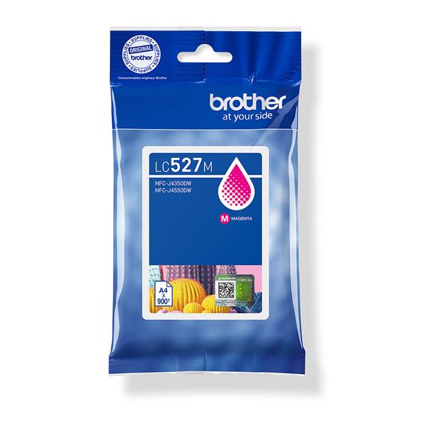 Brother LC527M, Magenta, Inchiostro a base di pigmento, 1 pz, 900 pagine, Confezione singola