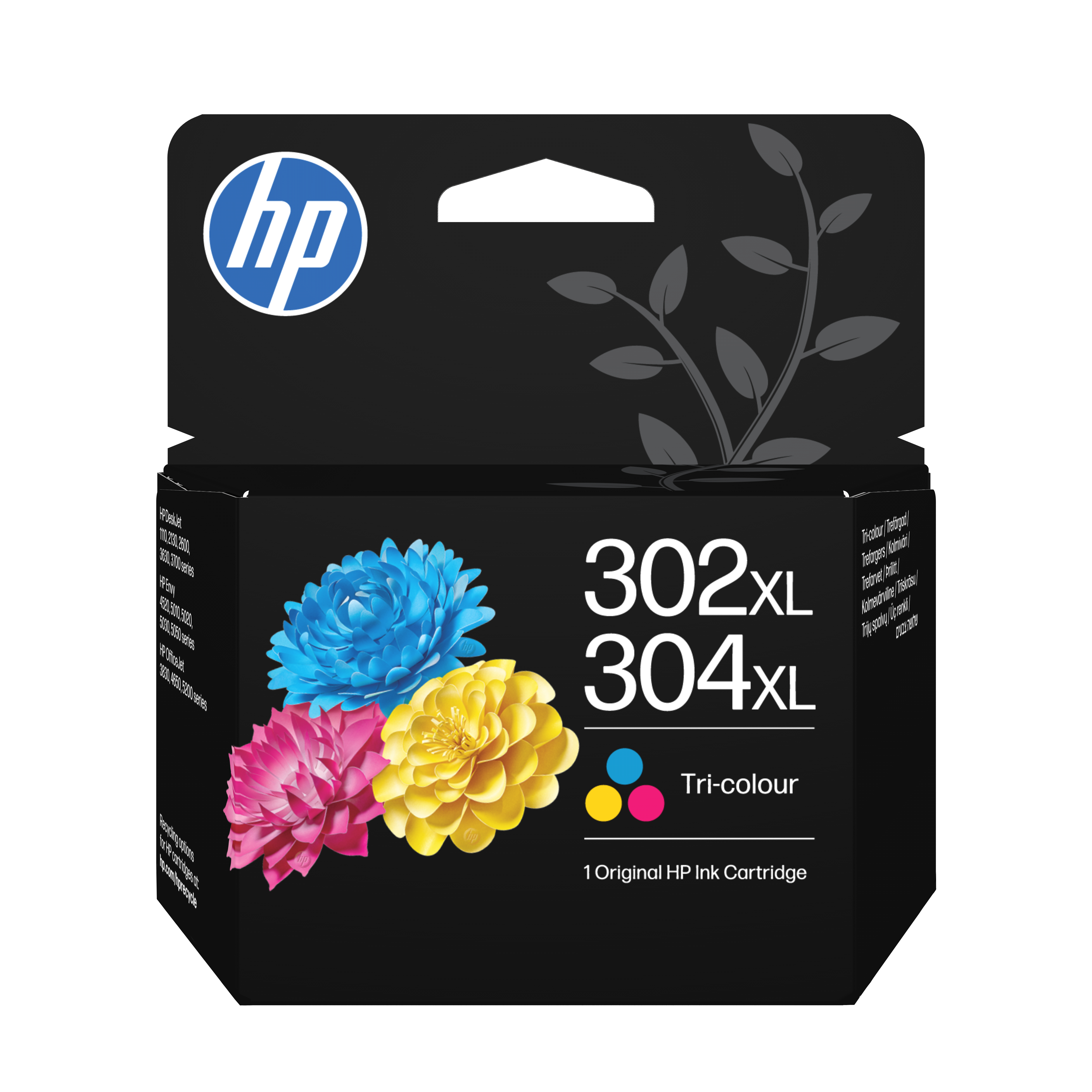 HP Cartuccia di inchiostro in tricromia originale 302Xç/304XL, Resa elevata (XL), Ciano, Magenta, Giallo, 1 pz, 100 pagine, Confezione singola