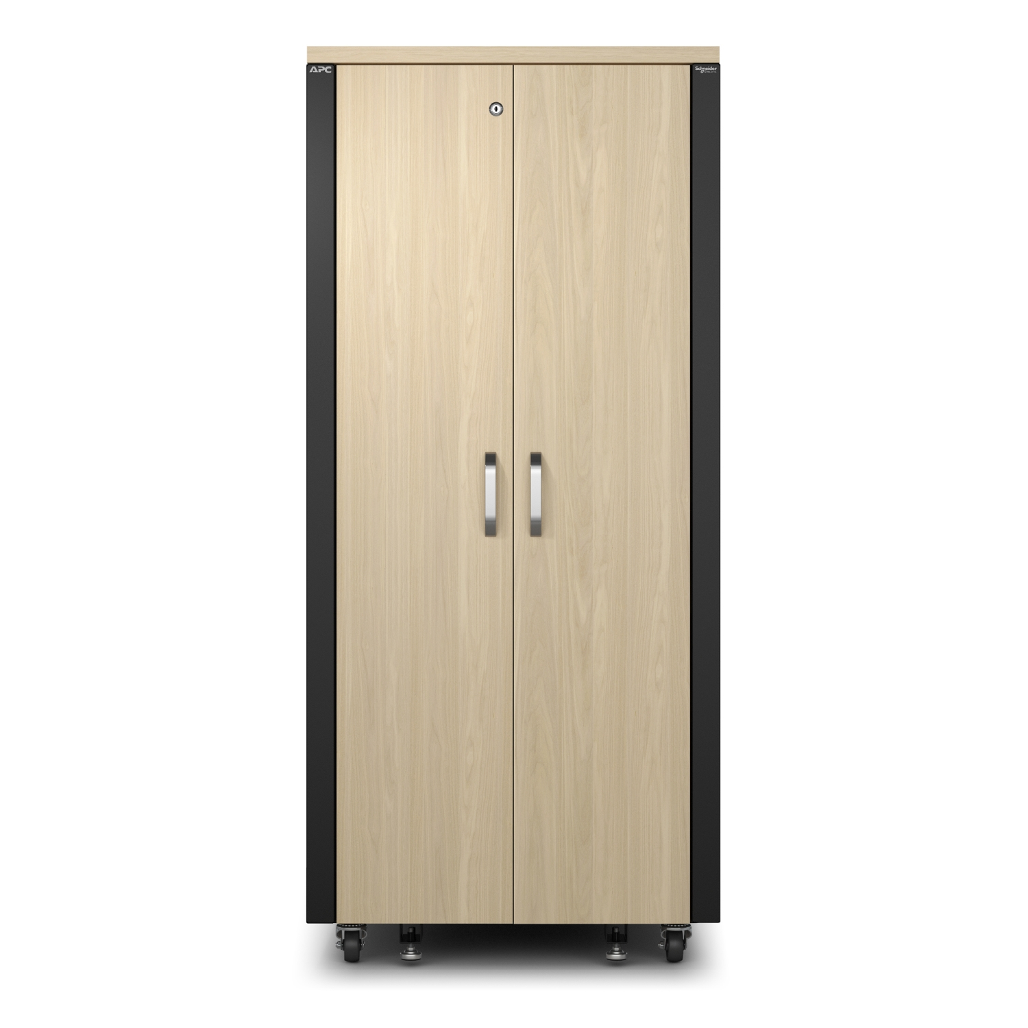 APC NetShelter - Rack - insonorizzato - 230 V c.a. V - acero - 32U - 19"