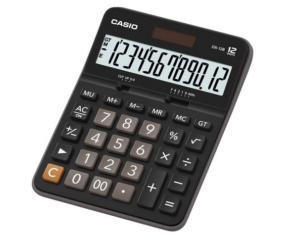 Calcolatrice da tavolo DX-12B - 12 cifre - nero - Casio