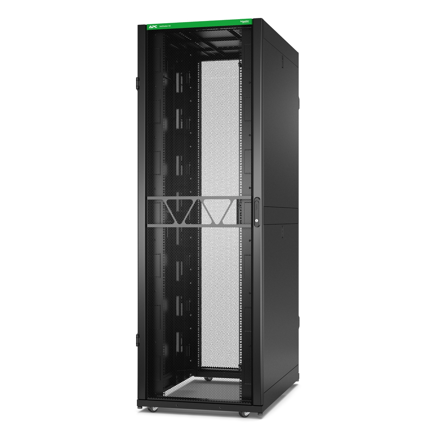 APC NetShelter SX Gen 2 - Rack cabinet - 2258 H x 750 W x 1200 D mm, con laterali - A pavimento - nero - 48U - 19"