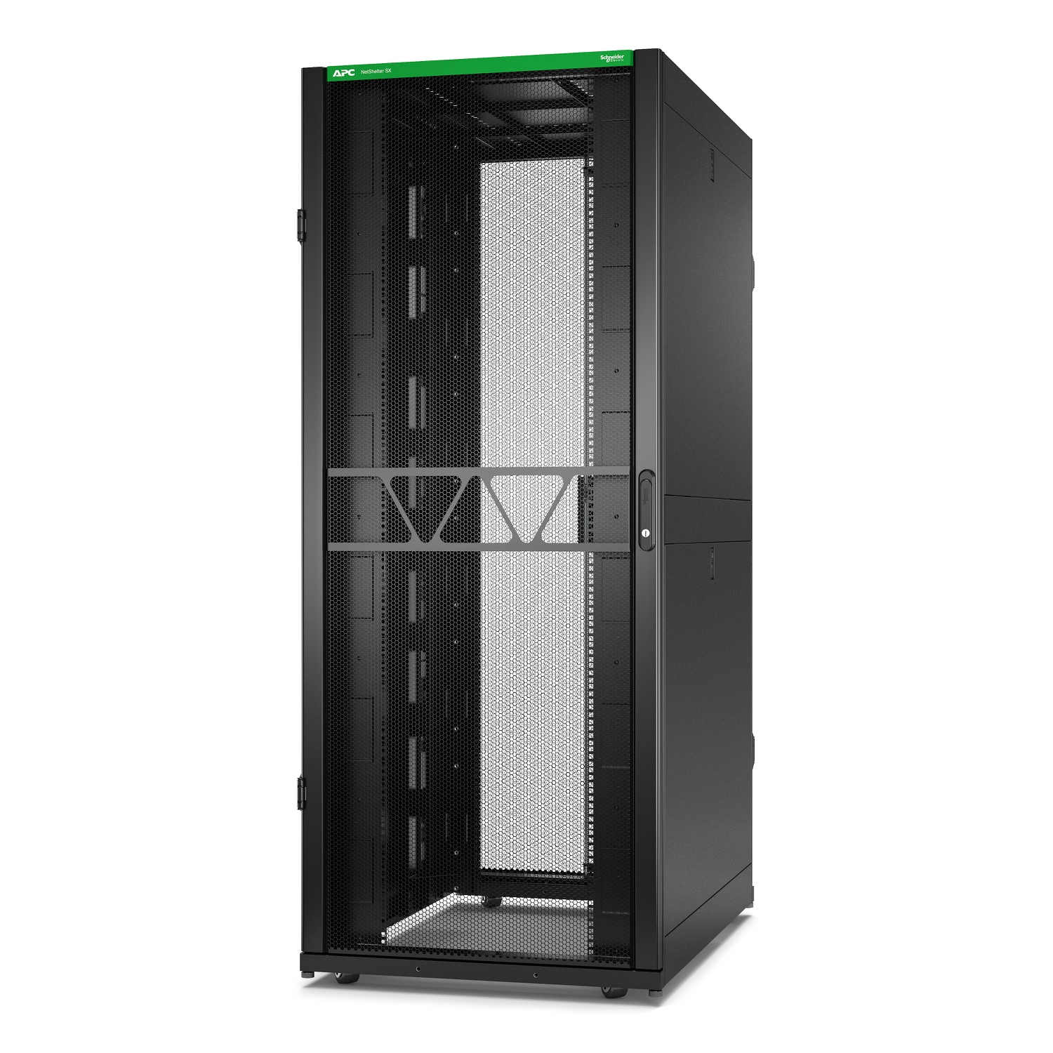 APC NetShelter SX Gen 2 - Rack cabinet - 1991H x 800W x 1200D mm, with sides - A pavimento - nero - 42U - 19"